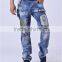 High Quality New Fashion Designer Jeans Men Distrressed Casual Denim Mens Jeans