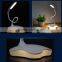New 3W 18LEDs Adjustable Reading Desk Lamp Rechargeable Table Light Fleible Touch Sensitive 3-Level Brightness Adjustable Light