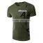 Breathable Mens Round Neck T-shirt Short Sleeve With Silkscreen Printing Logo