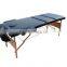 3 sections portable folding adjustable wooden massage table