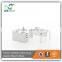 Good quality 4-seating MDF staff work desk with aluminum frame KD-09