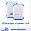 Universal Portable Mobile Power Bank Charger 6600mAh 6000mAh 5000mAh