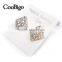 Fashion Jewelry Rhinestone Cuff-Link Gold Silver Unisex Chirstmas Party Gift Promotion Apparel Accessories