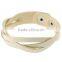 Handmade Weave Wrap Leather Snap Button Bracelet for Men and Women Gifts
