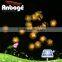 Brand new 20 Leds Outdoor String Lights Solar Fairy Lights Warm White Chuzzle Ball Shape