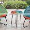 colorful outdoor PE rattan bar chair & table