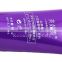 Cosmetic luxury purple tube with screw cap plastic empty shampoo tube