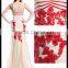 Semi-sweetheart Mermaid Champagne Backless Lace Fashion Mature Women Cocktail Dress
