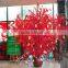 China Supplier Wholesale Artificial Red Silk Cherry Blossom Tree Wedding Tree for Wedding Decor