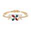 2015 new 18k Thick gold bracelet opal crystal bracelet and horse eyes crystal bracelet