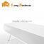White high gloss round corner wooden folding side table