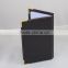 2016 High-end and classy genuine/pu leather business name card holder, customer own design card holder with delicate metal edge