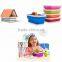 3 compartments silicone lunch box for school children