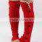 Hot sales Autumn & Winter Button Lace Knitting Warm Socks Leg Warmers Girls Knee High Acrylic Leg Warmer