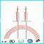 Hot selling oem logo audio cable braided for mobile phone