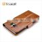 ICARER Oil Wax Genuine Leather Folio Wallet Case for Samsung Galaxy S7 Edge with Three credit cards slot