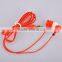 Colorful In-ear Earbud with Square Plastic Box