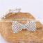 Newest Tiara Hair Fashion Jewelry Butterfly Shaped Crystal with Pearl Hairpin for Women