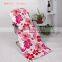 100% Cotton customized printed popular red flower foldable beach towel bag