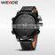 Orignal watches made in china stainless steel back water resistant genuine leather watch strap best selling watches men