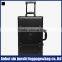 travel bag supplier pvc leather suitcase carry bag vintage trolley luggage and black