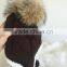 New Product Cute Fashion Knit Kids Hats Fur Pom Pom Crochet Baby Hats