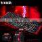 Cool Backlit LED Illuminated Ergonomic usb Wired Gaming keyboard--LK611--Shenzhen Ricom