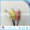 Gold plated Pins 3 RCA to 3 RCA audio video cable with factory price