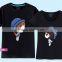 top fashion wholesale custom good quality cotton softtextile family couple t-shirt design china supplier