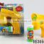 transparent with flashing & music soap bubble water gun toy roulette game