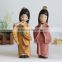 Japan girl Holding book dance statue resin crafts