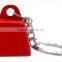 Small cow bell Keyring in custom color with logo printing for promo as gift