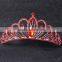 Bridal jewelry red big crystal luxury exaggerated super beauty queen tiara crown special wholesale