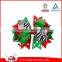 Fashion Xmas Hair Bows Grosgrain Ribbon Hairbows