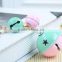 10 Color In Stock 2-Tones Cute Bell keychain String Keyring Key Holder Promotional Bell Gift