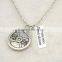 New Arrival Hot Sale Antique Silver Tone 45lbs 20.4kg Weight Plate with "strong not skinny" Charm Pendant Necklace