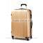 Fashionable abs+pc trolley 4 wheels 360 degree rotatory luggage