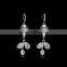 Bohemian Silver Real Dandelion Seed Drop Earring For Women Glass Ball Long Earrings Orecchini Earrings For Women Gift