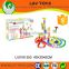 Colored donminoes kids plastic intelligence toys