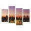Charming City Buildings Night canvas prints wall art