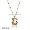 Champagne !Charming ! Fashion design ! latest gold chain big stone bear necklace