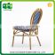 factory custom Timeproof Non-wood Aluminum salon furniture waiting room rattan chair