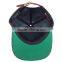Fashion custom faux leather belt snapback cap with cotton colorful under brim