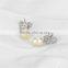 Freshwater 8-9mm AAA serling silver earring white drop 925 silver butterfly pearl earring