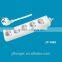 hot sale high quality 5 way extension french socket w/o switch power strip CE 16A 220V china socket children protector
