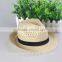 Men paper straw homburg hat