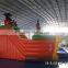 pirate ship inflatable slide with pool,children playground water park for sale