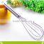 Factory Supply Stainless steel Manual Egg Beater,FDA Colorful Silicone Egg Whisk With PP Handle,Egg Cream Mixer For Kitchenware