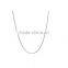 316L Stainless Steel Box Chain Charm Necklace Jewelry