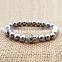 316L Stainless steel charm bead buddha head bracelet buddha bracelet men